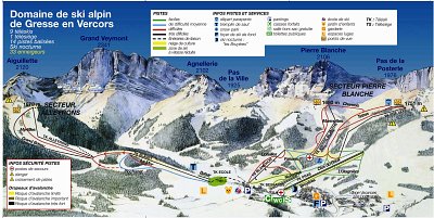 Gresse En Vercors: схема склонов