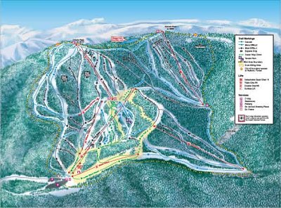Red Lodge Mountain: схема склонов