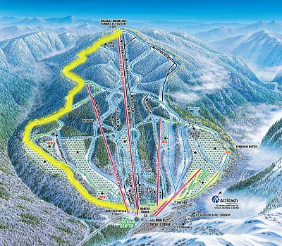 Wildcat Mountain: схема склонов