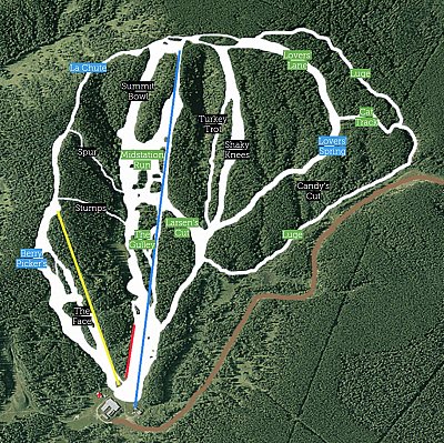 Ski Silver Summit: схема склонов