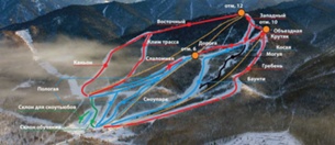 Baikalsk – Sobolinaya: схема склонов