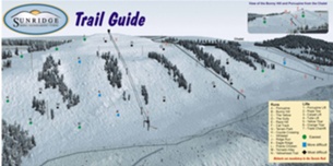 Sunridge Ski Area: схема склонов