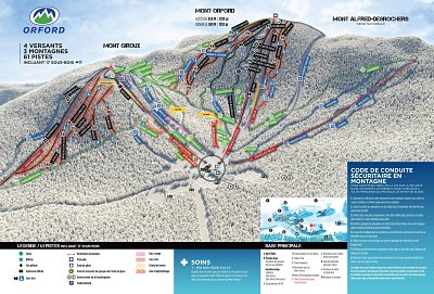 Mont Orford: схема склонов